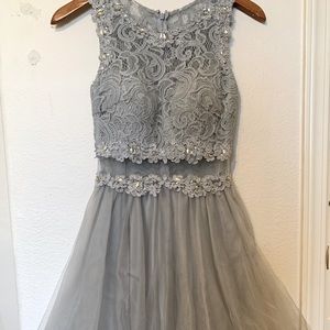 Gray party dress